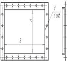 Прямоугольные фланцы на шине